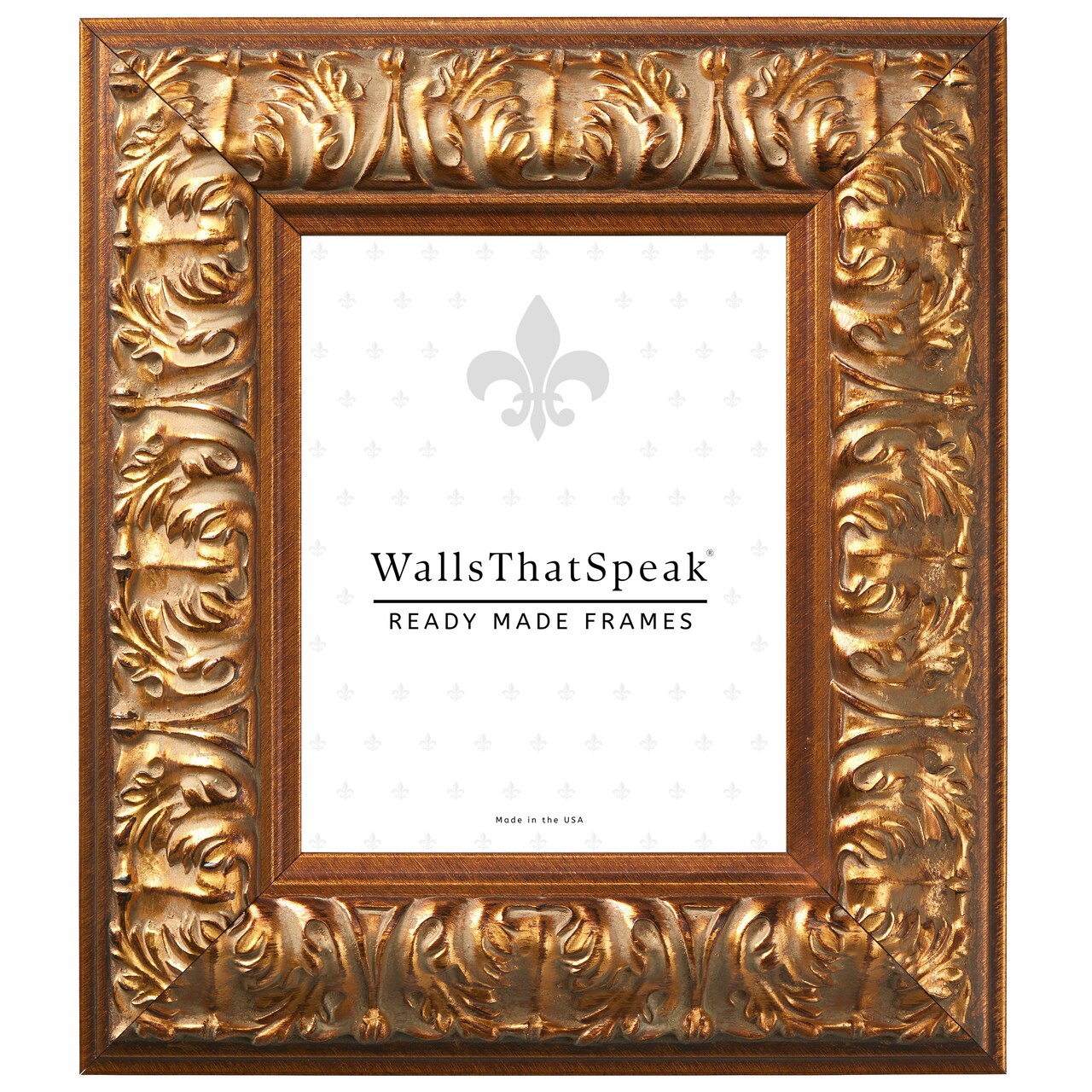 20x24 Picture Frame, Barroco 3.375 Inch Wood Moulding, Includes Plexiglass and Backing, Wall Display Frame for Art, Posters, or Photos by wallsthatspeak